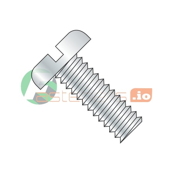 Newport Fasteners #8-32 x 1/2 in Slotted Pan Machine Screw, Zinc Plated Steel, 10000 PK 383212 - main